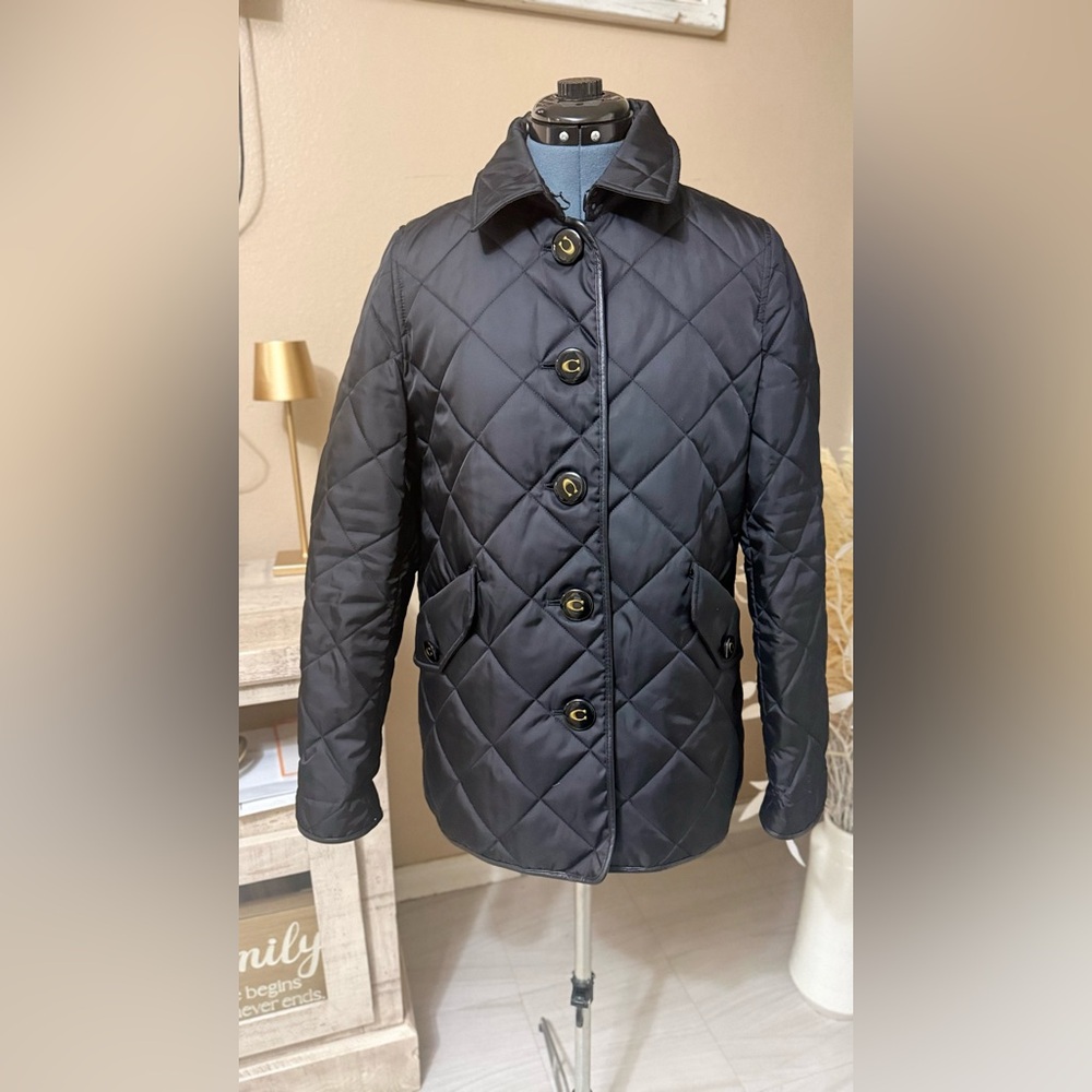 Coach Black Quilted Jacket